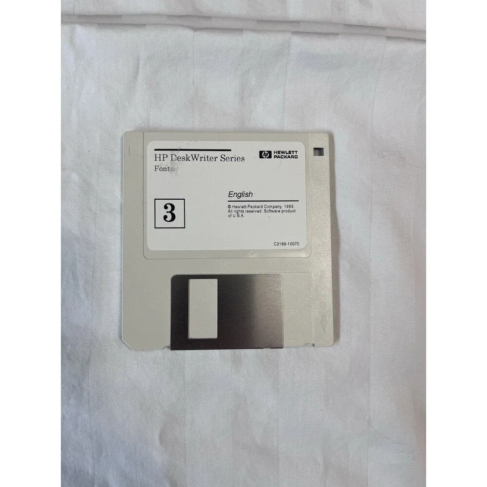 HP DeskWriter 550C C Software Install Floppy Disk Lot & Manuals Mac Vintage